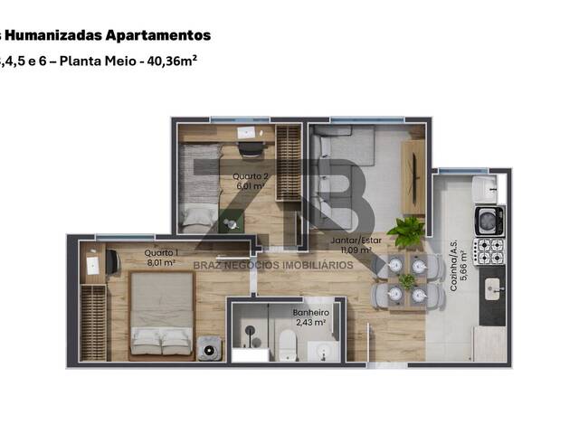 Apartamento na Planta para Venda em Hortolândia - 5